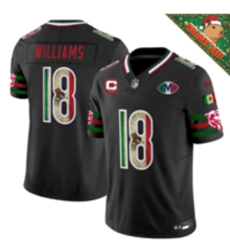 Men 2026 Chicago Bears #18 Williams black 3th generations Nike Limited NFL Jersey style 0055->chicago bears->NFL Jersey